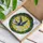Barn Swallow Blue Sky Sun Rays Floral Border - Wildlife Lover Home Decor Gift Stained Glass Suncatcher - 3