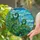 Tiffany Style Stained Glass Fern Fronds & Jewel Tone Water Mosaic - Intricate Nature Decor Stained Glass Suncatcher - 2
