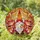 Garden Gnome Peony Flowers Stained Glass Tiffany Art - Glowing Translucent Jewel Tones Stained Glass Suncatcher - 1