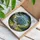 Forget-Me-Not Flowers Custom Name Vase Tiffany Style Stained Glass Lush Foliage Sky Scene Stained Glass Suncatcher - 3
