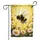 Bumblebee White Yellow Daisy Flowers - Nature Lover Home Decor Gift Garden Flag - 3