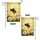Bumblebee White Yellow Daisy Flowers - Nature Lover Home Decor Gift Garden Flag - 4