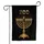 Golden Seven-Branched Menorah YHWH Letters Infinite Depth - Jewish Faith Home Decor Gift Garden Flag - 3