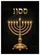 Golden Seven-Branched Menorah YHWH Letters Infinite Depth - Jewish Faith Home Decor Gift Garden Flag - 6