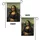 Exasperated Mona Lisa with Glasses Landscape - Home Decor Gift Garden Flag - 4