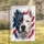 Stoic Pit Bull American Flag Blue Star Red Paint Patriotic Home Decor Gift for Dog Lovers Garden Flag - 1