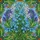 Lush Blue Forget-me-not Bouquet Stained Glass Scrollwork Floral - Home Decor Gift Stained Glass Suncatcher - 5