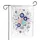 Stylized Blue Pink Golden Evil Eye Amulet Hearts Charm - Home Decor Gift Garden Flag - 3