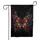 Majestic Iridescent Stained Glass Butterfly Golden Filigree Jewel Tone Home Decor Gift Garden Flag - 3
