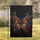 Majestic Iridescent Stained Glass Butterfly Golden Filigree Jewel Tone Home Decor Gift Garden Flag - 1