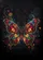 Majestic Iridescent Stained Glass Butterfly Golden Filigree Jewel Tone Home Decor Gift Garden Flag - 6