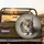 Inquisitive Tabby Cat with Golden Eyes - Cat Lover Gift Spare Tire Cover - 2
