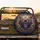 Golden Filigree Jewel Floral Roaring Bear Cosmic Galaxy Celestial Damask - Fantasy Lover Gift Spare Tire Cover - 2