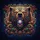Golden Filigree Jewel Floral Roaring Bear Cosmic Galaxy Celestial Damask - Fantasy Lover Gift Spare Tire Cover - 6