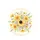 Yellow Calendula Dragonfly Wildflower - Wildlife Lover Gift Spare Tire Cover - 4