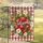 Welcome Strawberries Daisies Bees Gingham Foliage - Home Decor Gift Garden Flag - 5