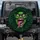 Green Monster Face Dripping Tongue - Outdoor Adventure Gear Gift for Monster Fans Spare Tire Cover - 1