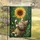 Tabby Kitten Sunflower Garden - Home Decor Gift for Cat Lover Garden Flag - 5