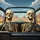 Cartoon Skeletons Driving Car Desert Highway Road Trip Adventure Spare Tire Cover - 6