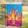 Geometric Interlocking Planes Gradient Human Silhouette Reaching - Home Decor Gift Garden Flag - 5