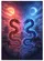 Intertwined Oriental Dragons Pagoda Twilight Sky - Home Decor Gift for Dragon Lovers Garden Flag - 6