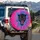 Black Panther Roaring Head Fangs Silver Earring - Jungle Wildlife Lover Gift Spare Tire Cover - 3
