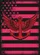 Bold Grunge Crimson Anchor Cross Wings Hot Pink Stars Stripes Rocker Home Decor Gift Garden Flag - 6