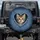 Surprised Tabby Kitten Pink Tongue Heart Tear Indigo Blue Denim - Cat Lover Decor Gift Spare Tire Cover - 1