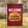 WELCOME Gourmet Fried Chicken Sandwich - Dining Area Decor Garden Flag - 1