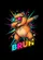 Capybara Dab Pose Retro 3D Glasses BRUH Text - Pop Art Lover Home Decor Gift Garden Flag - 6