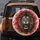 Fierce Lion Roaring Parchment Swirls Wildlife Lover Gift Spare Tire Cover - 5