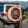 Fierce Lion Roaring Parchment Swirls Wildlife Lover Gift Spare Tire Cover - 3