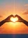 Heart Hands Sunset Sky Ocean Landscape - Home Decor Gift for Couples Garden Flag - 6