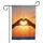 Heart Hands Sunset Sky Ocean Landscape - Home Decor Gift for Couples Garden Flag - 3