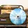 Fluffy White Cat Light Blue Eyes Sparkling Water Sky Clouds - Cat Lover Car Decor Gift Spare Tire Cover - 2
