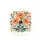 Orange Poppy Flowers Green Foliage Blooms Cream Background - Outdoor Lifestyle Spare Tire Cover - 4