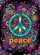 Peace Symbol Word Tie Dye Psychedelic Floral Paisley - Boho Lifestyle Home Decor Gift Garden Flag - 6