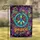 Peace Symbol Word Tie Dye Psychedelic Floral Paisley - Boho Lifestyle Home Decor Gift Garden Flag - 1
