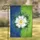 White Rose of York Heraldic Split Royal Blue Lime Green - Home Decor Gift Garden Flag - 1