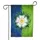 White Rose of York Heraldic Split Royal Blue Lime Green - Home Decor Gift Garden Flag - 3