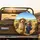 Golden Retrievers Driving Hay Bales Straw Hat Overalls - Country Pet Lover Gift Spare Tire Cover - 2