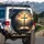 Rugged Wooden Cross Ancient Book Sunset Mountains - Faith Lifestyle Gift Spare Tire Cover - 3