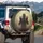 Terrifying Shadowy Humanoid Bloody Hands Ominous Fog - Horror Lover Gift Spare Tire Cover - 3