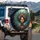 Woman Floral Crown Butterflies Dragonflies Jungle - Nature Lover Gift Spare Tire Cover - 3