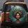 Woman Floral Crown Butterflies Dragonflies Jungle - Nature Lover Gift Spare Tire Cover - 5