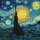 Cypress Tree Celestial Swirling Night Village Art Lover Gift Spare Tire Cover - 6