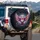 Majestic Cartoon Owl Branch Luminous Confetti - Wildlife Lover Gift Spare Tire Cover - 3