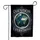 Azimuthal Earth Map Question Everything - Home Decor Gift for Philosophers Garden Flag - 3
