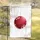 Crimson Red Disc Sakura Cherry Blossom Japanese Seigaiha Wave - Japanese Decor Gift Garden Flag - 5