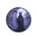 Grim Reaper Luminous Wisteria Full Moon Forest - Dark Fantasy Lover Gift Spare Tire Cover - 4